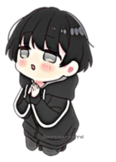 ☺️ aab2ee45 anime, lindo, chibi, kawaii, chico whatsapp sticker