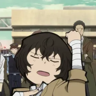 😌 24022ef3 Dazai Osamu Bungou Stray Dogs Anime, Bungo Stray Dogs, Dazai Osamu, Charakter, Japanische Animation telegram sticker