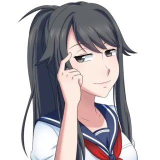 😉 7141e110 Ayano Aishi Yandere Simulator Yandere, Studentessa, Anime, Gioco, Personaggio, Sim, Simulatore whatsapp sticker
