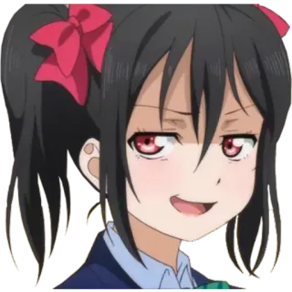 😎 d75b72c4 Nico Yazawa Love Live! anime, personaggio, ragazza, arrogante whatsapp sticker