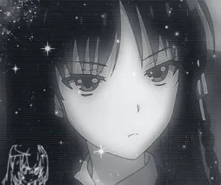 Anime dark aesthetic :: @fStikBot whatsapp stickers