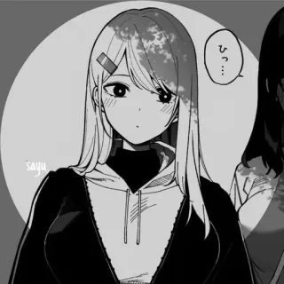 🖤 a20a0711 ひっ… anime, manga, girl, cartoon telegram sticker