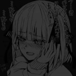 Anime dark aesthetic :: @fStikBot whatsapp stickers