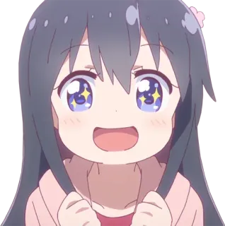 😀 83345a01 Аниме, Девушка, Мило, Каваий, Мультфильм telegram sticker