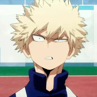 ⛓ 34125a6f Katsuki Bakugo My Hero Academia 애니메이션, 나의 히어로 아카데미아, 바쿠고, 바쿠고 카츠키, 폭발, 캐릭터 telegram sticker