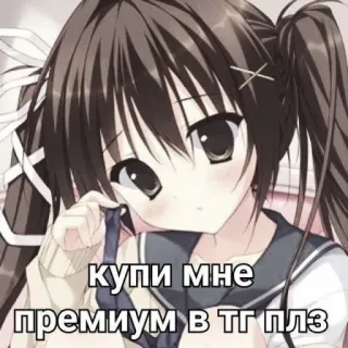 🙏 460ad0a7 купи мне премиум в тг плз Anime, Memohon, Beli, Premium, Telegram telegram sticker