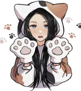 Anime pet 😸 @Anak_kucing_stiker telegram stickers