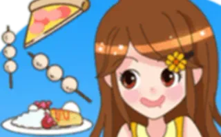 🤒 3ee83b99 อาหาร, ผู้หญิง, พิซซ่า, การ์ตูน, น่ารัก whatsapp sticker