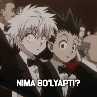 😐 0842ad6c NIMA BO'LYAPTI? Anime, Grappig, Expressie, Cartoon, Smoking, Verrast telegram sticker