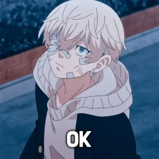 🙂 f4d54933 OK Anime, Manga, Personage, Oké, Uitdrukking, Animatie telegram sticker