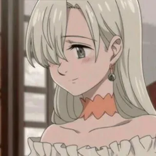 🙂 3dc56768 Elizabeth Liones Seven Deadly Sins anime, character, elizabeth, seven deadly sins whatsapp sticker