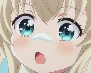 😲 030c7086 Anime, Gadis, Lucu, Wajah, Ekspresi whatsapp sticker