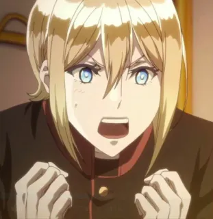 😃 b6d0273a anime, marah, frustrasi, karakter, berteriak, karakter anime whatsapp sticker