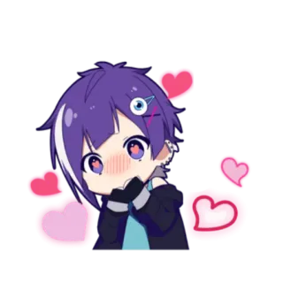 😻 31869e90 アニメ, 可愛い, ハート, 漫画, ステッカー telegram sticker