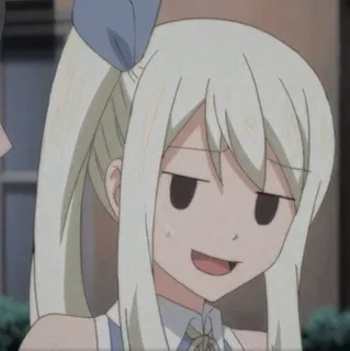 😥 81fb8bcc Lucy Heartfilia Fairy Tail Anime, Fairy Tail, Lucy Heartfilia, Expressão, Engraçado, Sarcástico telegram sticker