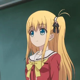 😉 02be6157 anime, girl, blonde, cute, character telegram sticker