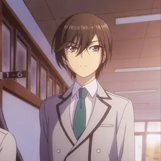 👍 208cfd94 anime, male, school uniform, character, portrait telegram sticker