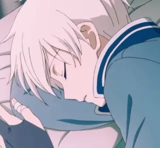 😴 5edbbd08 anime, tidur, anak laki-laki, damai, santai, imut telegram sticker