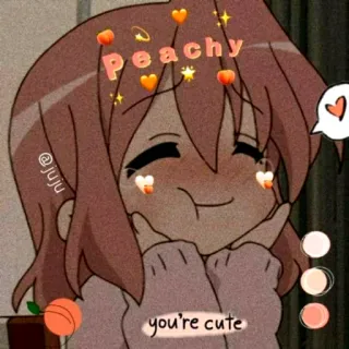 😘 bb1299db Peachy
you're cute anime, imut, kawaii, kartun, persik, estetik telegram sticker