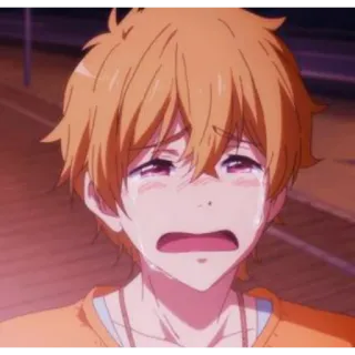 😭 bdefe9fb anime, sedih, menangis, anak laki-laki, air mata, karakter telegram sticker