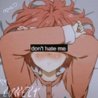☯️ d237044b don't hate me
i'm LONELY anime, kesepian, sedih, cewek, emosional, estetik, remaja telegram sticker