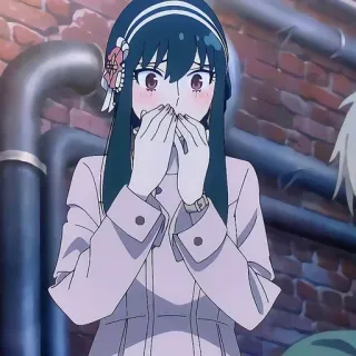 ❤️ d5b4775b Yor Forger Spy x Family Anime, Yor Forger, Spy x Family, Personnage, Femme, Dessin animé telegram sticker