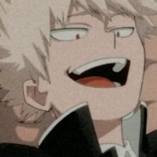💛 886c3a8d Katsuki Bakugo My Hero Academia アニメ, マンガ, 怒り, ヒーロー, 個性 telegram sticker