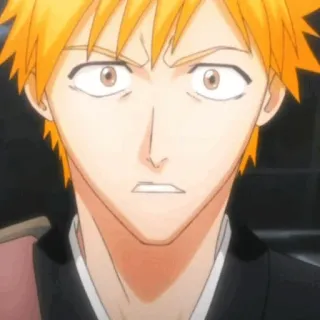 🍁 45b126aa Ichigo Kurosaki Bleach Anime, Manga, Ichigo, Kurosaki, Bleach, Wajah whatsapp sticker