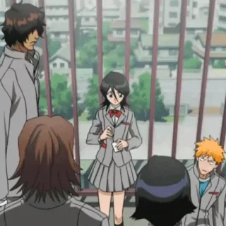 🍁 9e242327 Ichigo Kurosaki Bleach Anime, Bleach, Sekolah, Grup, Teman, Ichigo, Rukia, Manga whatsapp sticker