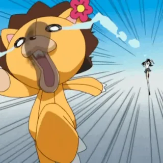 🍁 c0347748 Kon Bleach kon, bleach, anime, menangis, boneka, kartun, lucu whatsapp sticker