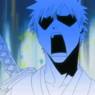 🍁 c776b244 Ichigo Kurosaki Bleach Anime, Manga, Pedang, Shonen, Berteriak, Ichigo, Bleach whatsapp sticker