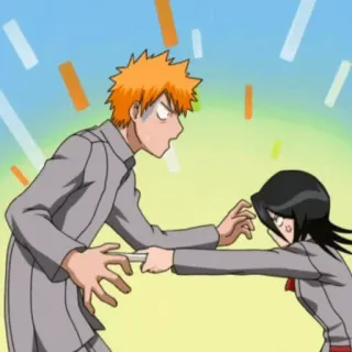 🍁 fc6188bd Ichigo Bleach Anime, Bleach, Ichigo Kurosaki, Rukia Kuchiki, Manga, Kartun, Lucu, Pertarungan whatsapp sticker