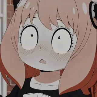 😮 417917ce Anya Forger Spy x Family アーニャ・フォージャー, SPY×FAMILY, アニメ, 漫画, びっくり, ショック, かわいい telegram sticker
