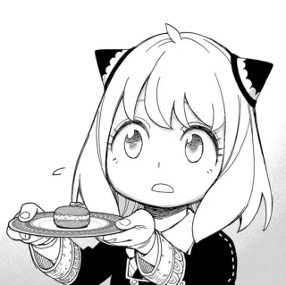 😮 51b2dbfb Anya Forger Spy x Family アーニャ・フォージャー, SPY×FAMILY, アニメ, 漫画, 食べ物, 女の子 telegram sticker