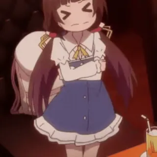 🖤 88134cb0 アニメ, 漫画, 女の子, 怒り, 表情, かわいい whatsapp sticker