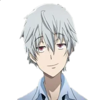 😏 42fa43f2 Аниме, Персонаж, Белые волосы, Красные глаза telegram sticker