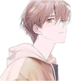 🙁 6a9b22d0 Аниме, Парень, Мультфильм, Персонаж, Иллюстрация telegram sticker