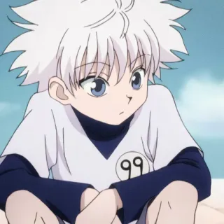 👀 3ae8a299 Killua Zoldyck Hunter x Hunter Anime, Charakter, Killua, Zoldyck, Hunter x Hunter, Junge, Weiße Haare telegram sticker