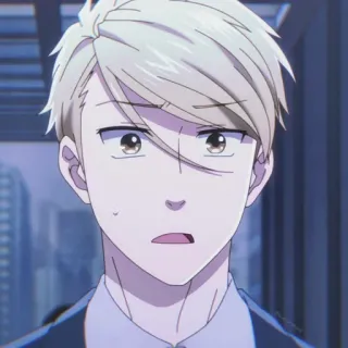 🎭 e4a34e08 Anime, Mann, Blond, Gesichtsausdruck, Gesicht telegram sticker