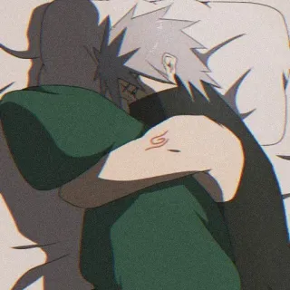 😔 2e61c467 Kakashi Hatake Naruto 动漫, 卡卡西, 火影忍者, 伤感, 情绪化, 角色 whatsapp sticker