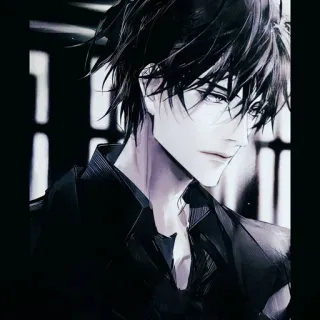 😞 0bceb0c4 Anime, Manga, Karakter, Seni, Pria, Ilustrasi telegram sticker