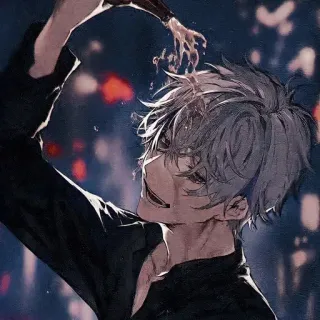 😏 5b4494de Anime, Pria, Minum, Alkohol, Seni, Ilustrasi telegram sticker