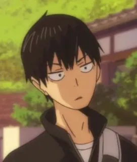 🤨 09f7075d Kageyama Tobio Haikyu!! Anime, Haikyuu, Kageyama Tobio, Karakter, Olahraga, Bola voli telegram sticker