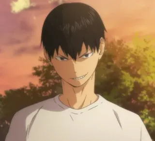 😏 0c1361ca Tobio Kageyama Haikyuu!! Anime, Haikyuu, Tobio Kageyama, Kageyama, Olahraga, Bola voli telegram sticker