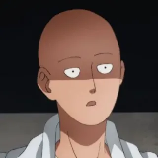 😃 363143a4 Saitama One-Punch Man Saitama, One-Punch Man, Anime, Pahlawan, Botak telegram sticker