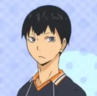 😕 832570ea Tobio Kageyama Haikyu!! Anime, Haikyuu, Kageyama, Tobio Kageyama, Voli telegram sticker