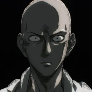 😳 a7b658a6 Saitama One-Punch Man Anime, Saitama, One-Punch Man, Pahlawan, Botak, Manga, Serius telegram sticker