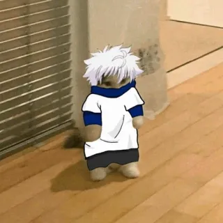 🐈 04c8b75a Killua Hunter x Hunter Киллуа, Hunter x Hunter, аниме, кот, милый, смешной, мультфильм telegram sticker