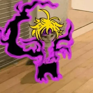 Standing Cat Anime @Icarusfalls whatsapp stickers