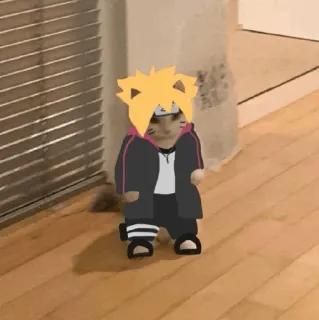 Standing Cat Anime @Icarusfalls telegram stickers